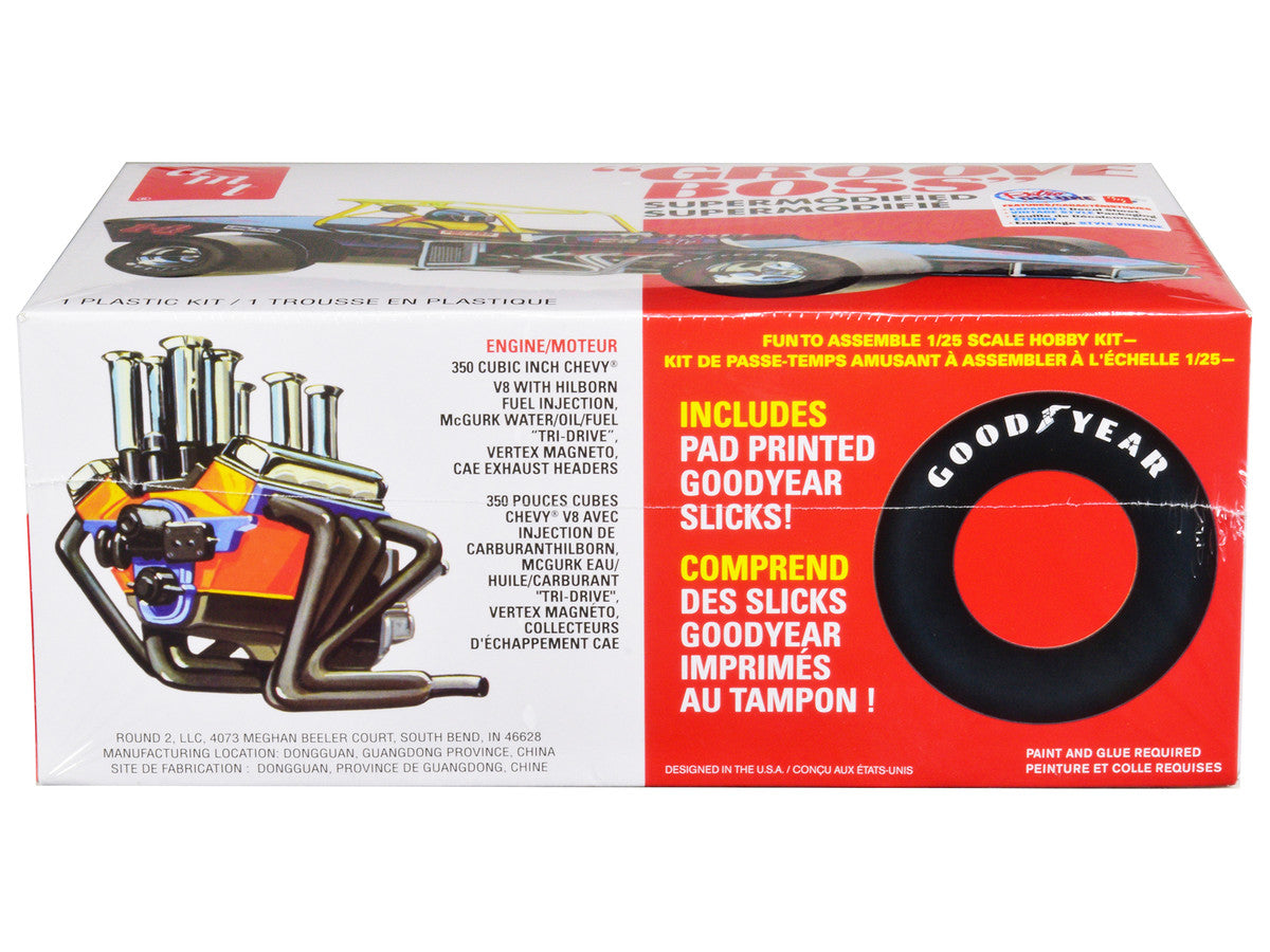 Skill 2 Model Kit "Groove Boss" Supermodified Racer 1/25 Scale Model by AMT AMT
