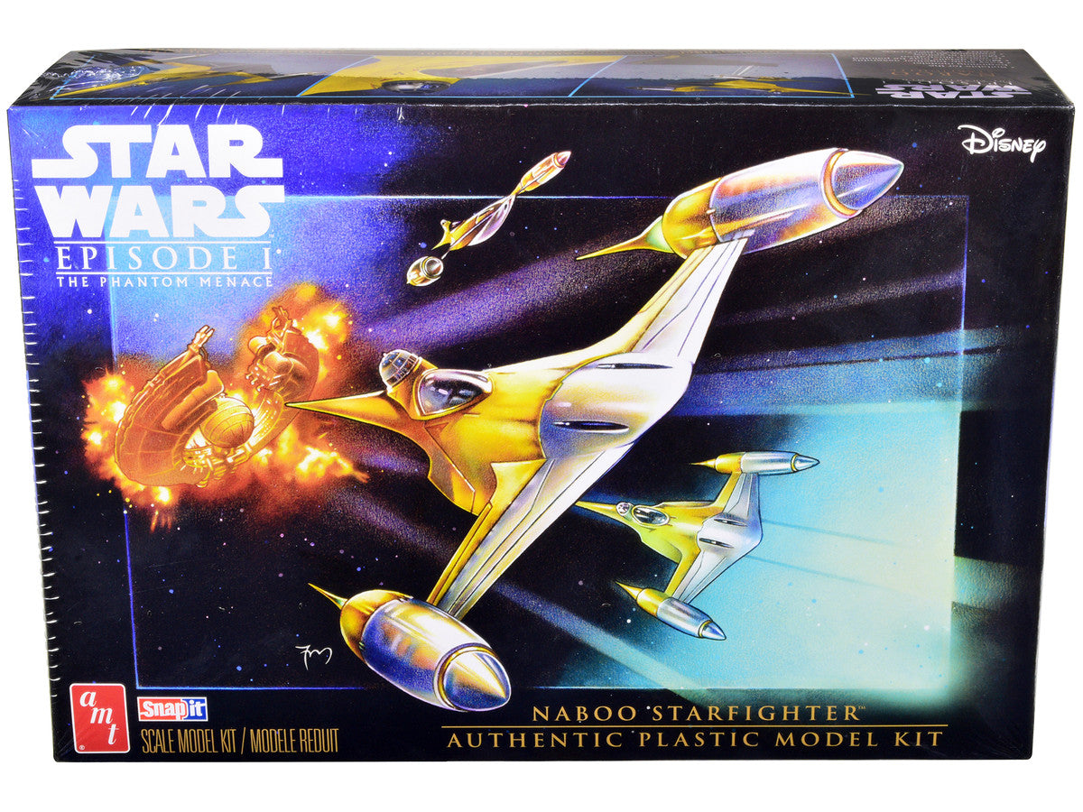 Skill 2 Model Kit Naboo Starfighter Spaceship "Star Wars: Episode I - The Phantom Menace" (1999) Movie 1/48 Scale Model by AMT AMT