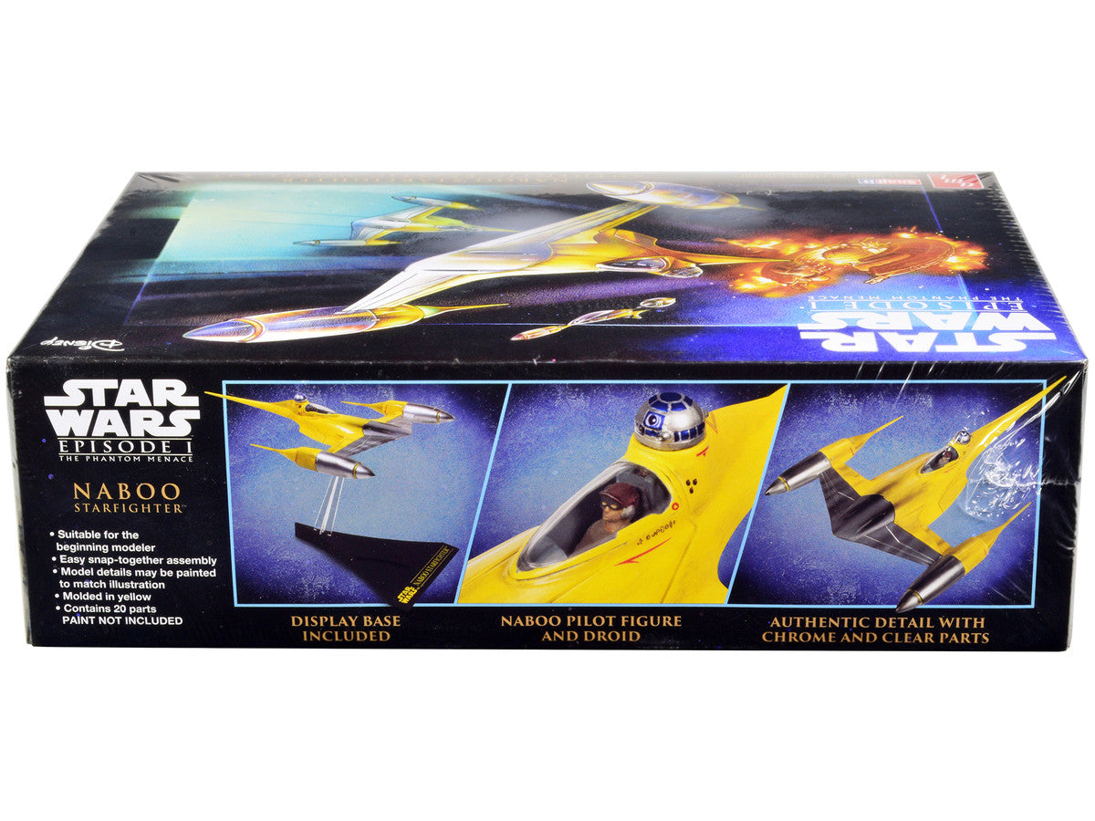 Skill 2 Model Kit Naboo Starfighter Spaceship "Star Wars: Episode I - The Phantom Menace" (1999) Movie 1/48 Scale Model by AMT AMT