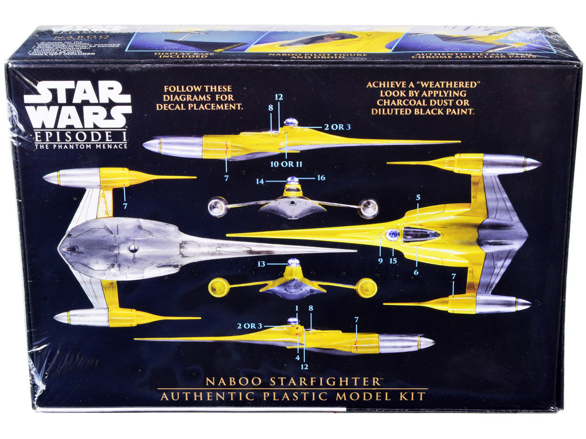Skill 2 Model Kit Naboo Starfighter Spaceship "Star Wars: Episode I - The Phantom Menace" (1999) Movie 1/48 Scale Model by AMT AMT