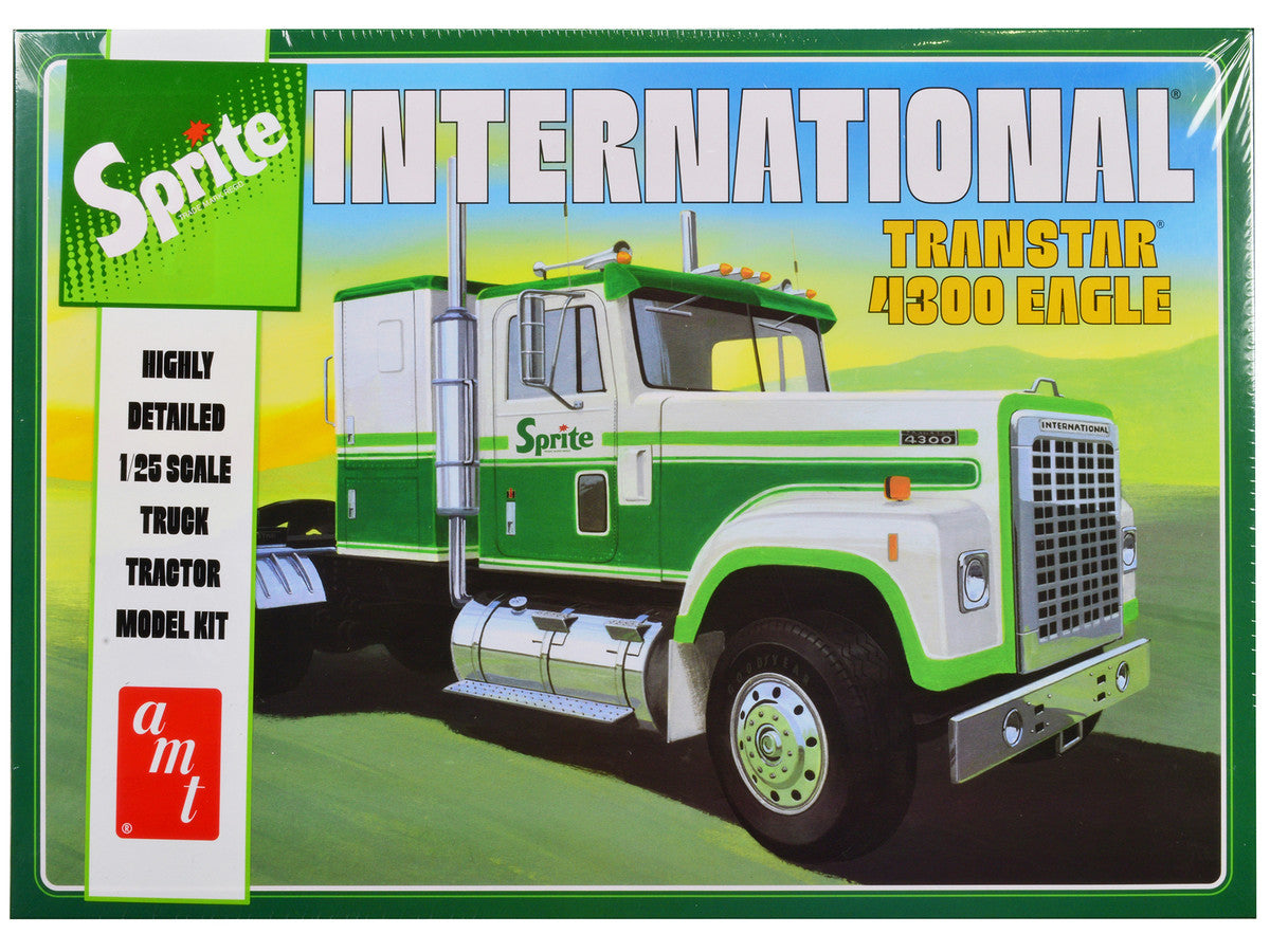 Skill 3 Model Kit International Transtar 4300 Eagle Truck Tractor "Sprite" 1/25 Scale Model by AMT-0