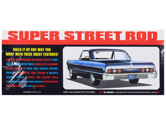 Skill 2 Model Kit 1964 Chevrolet Impala "Super Street Rod" 3-in-1 Kit 1/25 Scale Model by AMT AMT