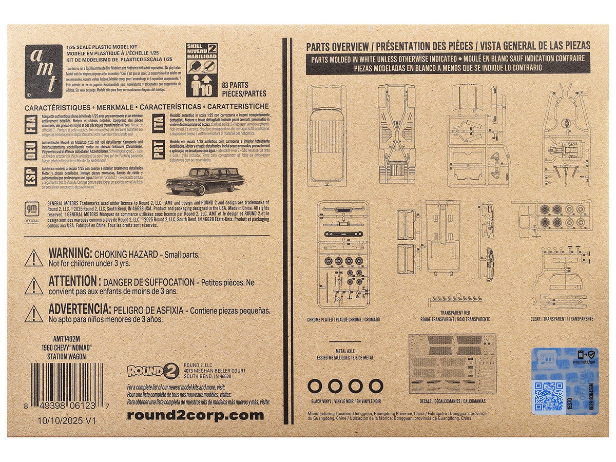 Skill 2 Model Kit 1960 Chevrolet Nomad Station Wagon "Craftsman Plus" Series 1/25 Scale Model by AMT AMT