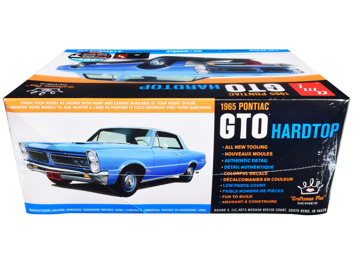 Skill 2 Model Kit 1965 Pontiac GTO Hardtop "Craftsman Plus" Series 1/25 Scale Model by AMT AMT