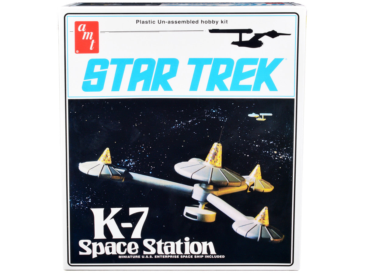 Skill 2 Model Kit K-7 Space Station "Star Trek" (1966-1969) TV Series 1/7600 Scale Model by AMT AMT