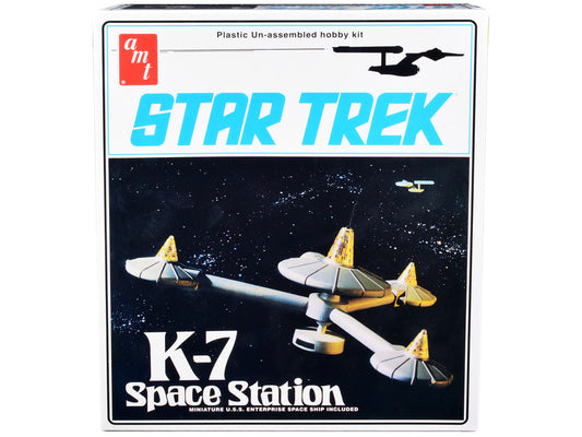 Skill 2 Model Kit K-7 Space Station "Star Trek" (1966-1969) TV Series 1/7600 Scale Model by AMT AMT
