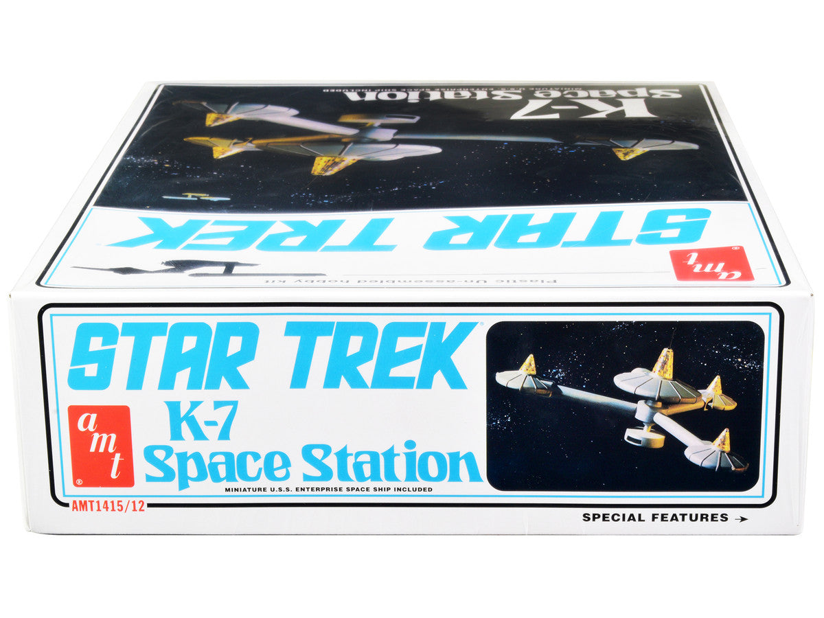 Skill 2 Model Kit K-7 Space Station "Star Trek" (1966-1969) TV Series 1/7600 Scale Model by AMT AMT