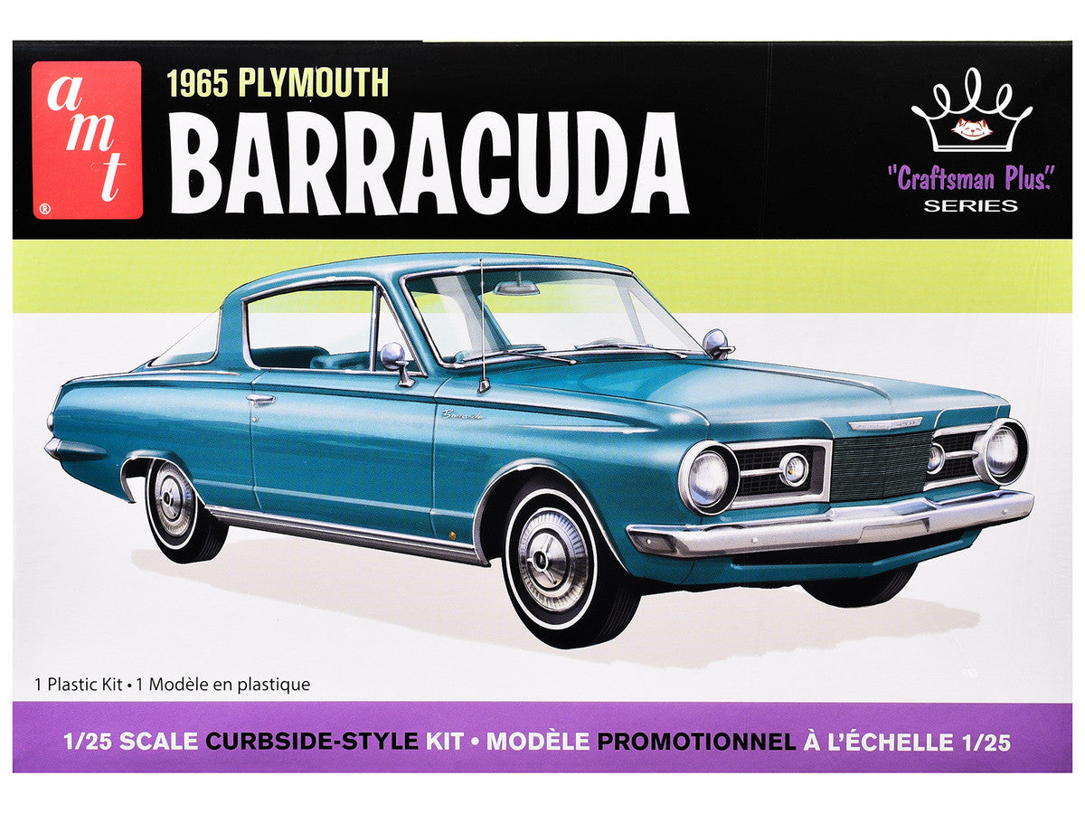 Skill 2 Model Kit 1965 Plymouth Barracuda "Craftsman Plus" Series 1/25 Scale Model by AMT AMT