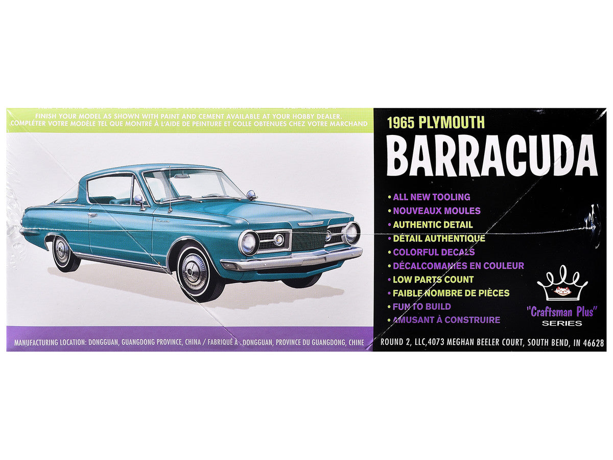 Skill 2 Model Kit 1965 Plymouth Barracuda "Craftsman Plus" Series 1/25 Scale Model by AMT AMT