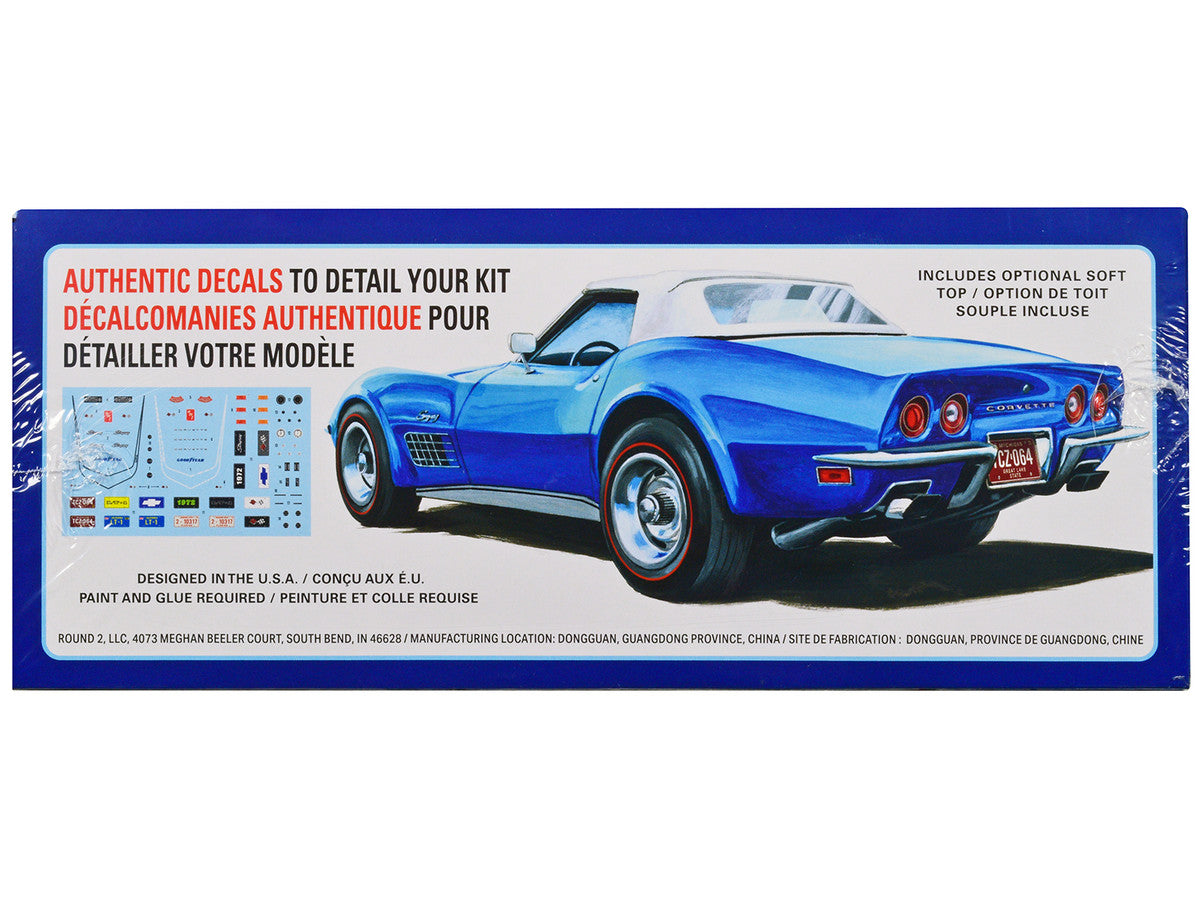Skill 2 Model Kit 1972 Chevrolet Corvette Roadster 1/25 Scale Model by AMT AMT
