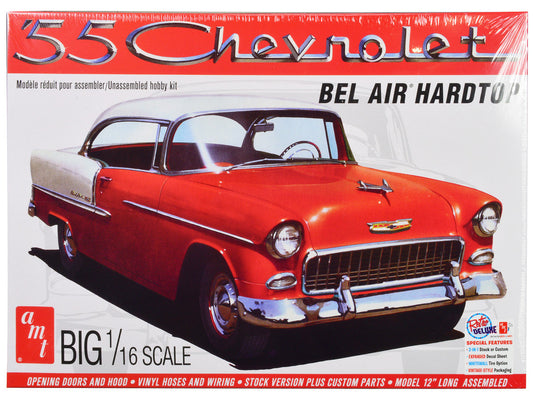 Skill 3 Model Kit 1955 Chevrolet Bel Air Hardtop 1/16 Scale Model by AMT AMT