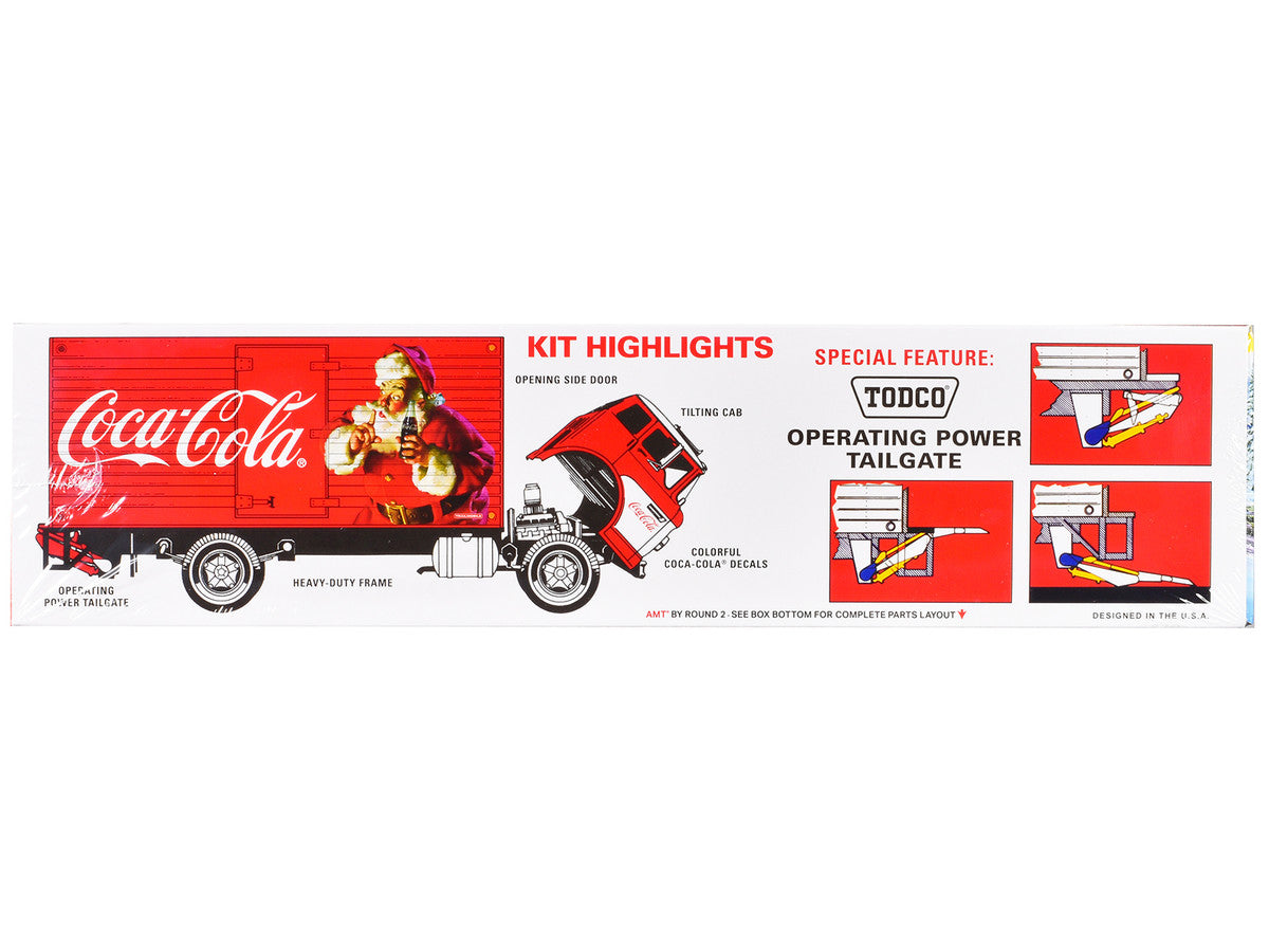Skill 3 Model Kit Ford C-600 City Delivery Truck "Holiday Hauler - Coca-Cola" 1/25 Scale Model by AMT AMT