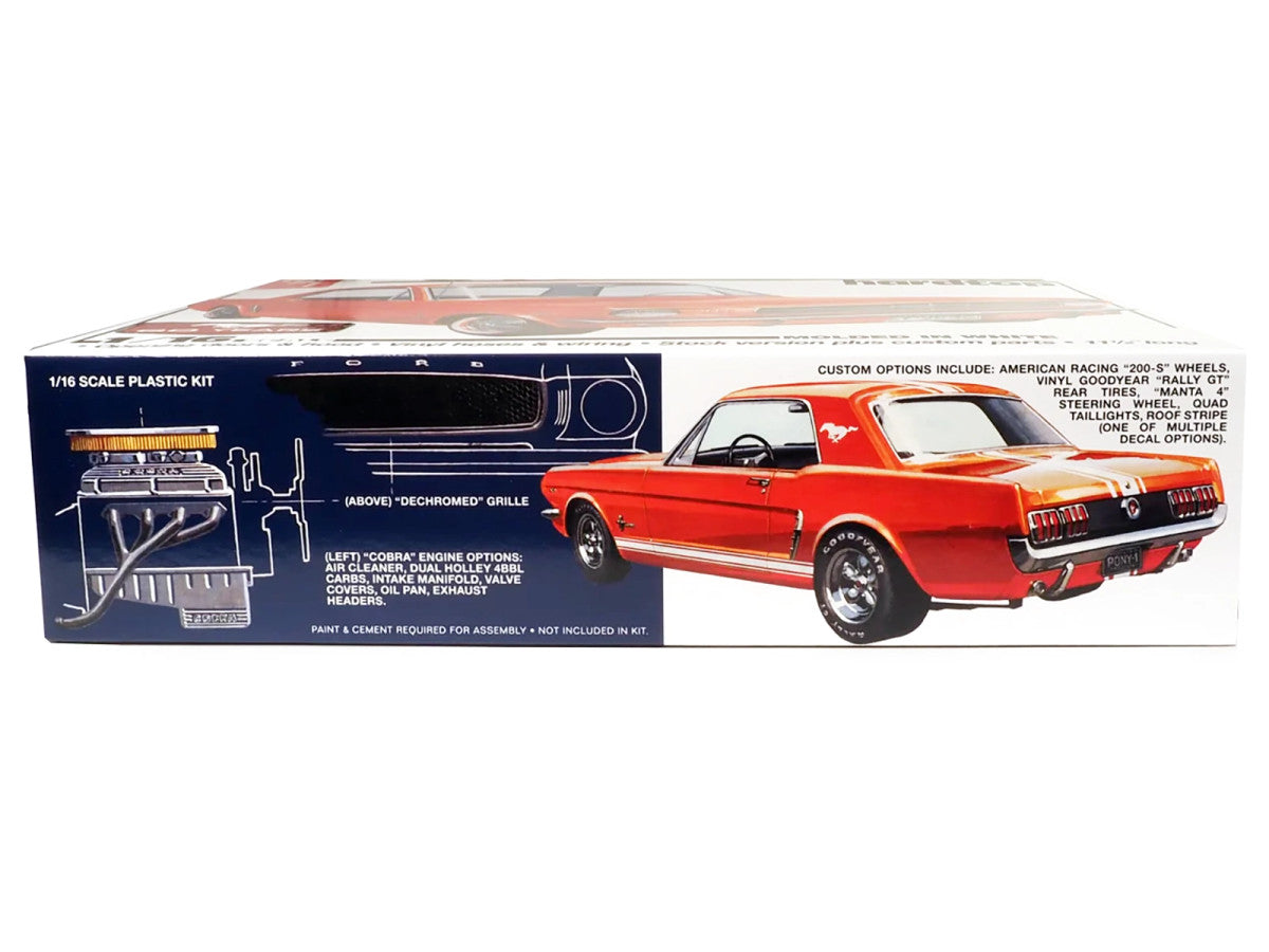 Skill 3 Model Kit 1964 1/2 Ford Mustang Coupe 60th Anniversary 1/16 Scale Model by AMT AMT
