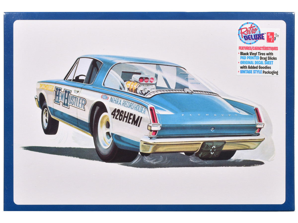 Skill 2 Model Kit 1966 Plymouth Barracuda Funny Car "Hemi Hustler" 1/25 Scale Model by AMT AMT