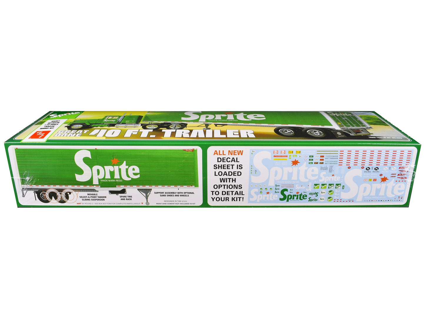 Skill 3 Model Kit Great Dane 40' Dry Goods Trailer "Sprite" 1/25 Scale Model by AMT