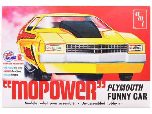 Skill 2 Model Kit Plymouth Funny Car "Mopower" 1/25 Scale Model by AMT Autoworld