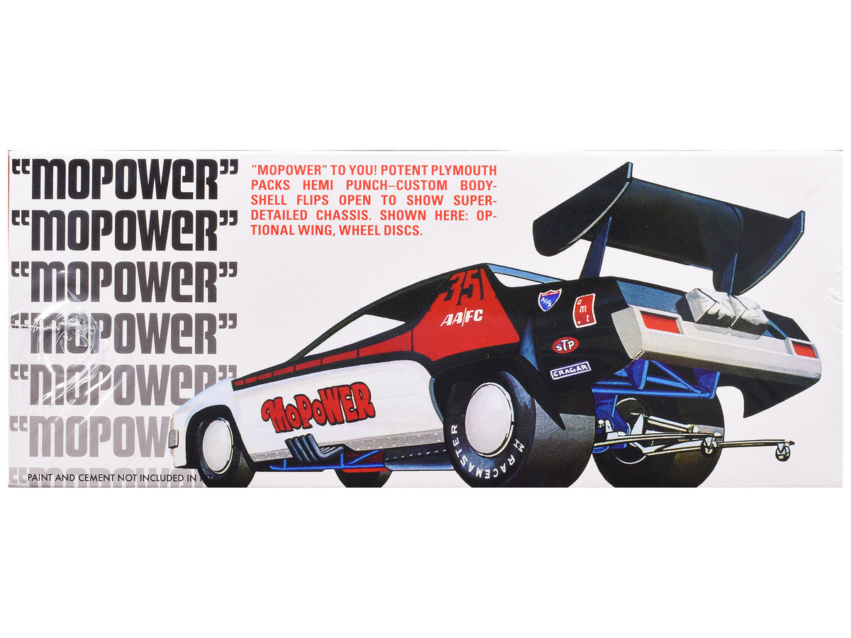 Skill 2 Model Kit Plymouth Funny Car "Mopower" 1/25 Scale Model by AMT Autoworld