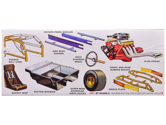 Skill 2 Model Kit 1965 Oldsmobile 88 "Modified Stocker" 1/25 Scale Model by AMT Autoworld