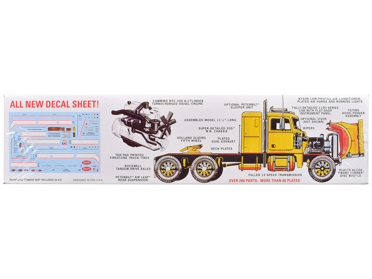 Skill 3 Model Kit Peterbilt 359 "Cross Country Hauler" 1/25 Scale Model by AMT AMT