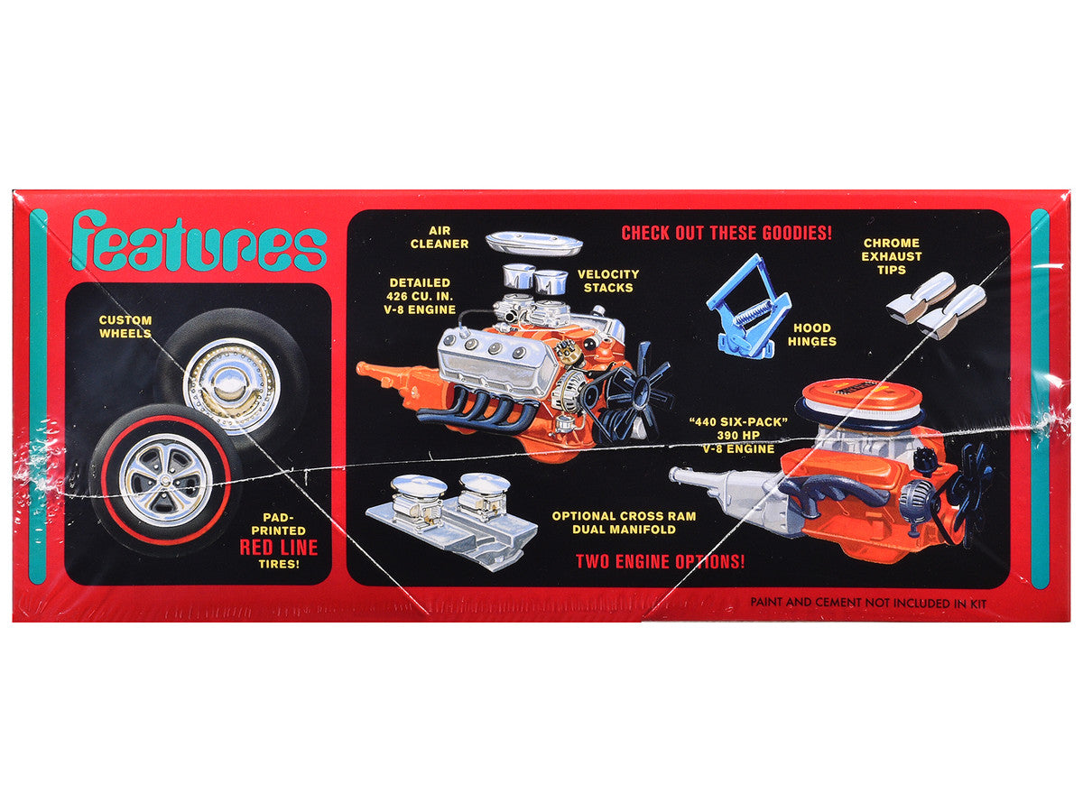 Skill 2 Model Kit 1969 Plymouth GTX Hardtop 1/25 Scale Model by AMT AMT