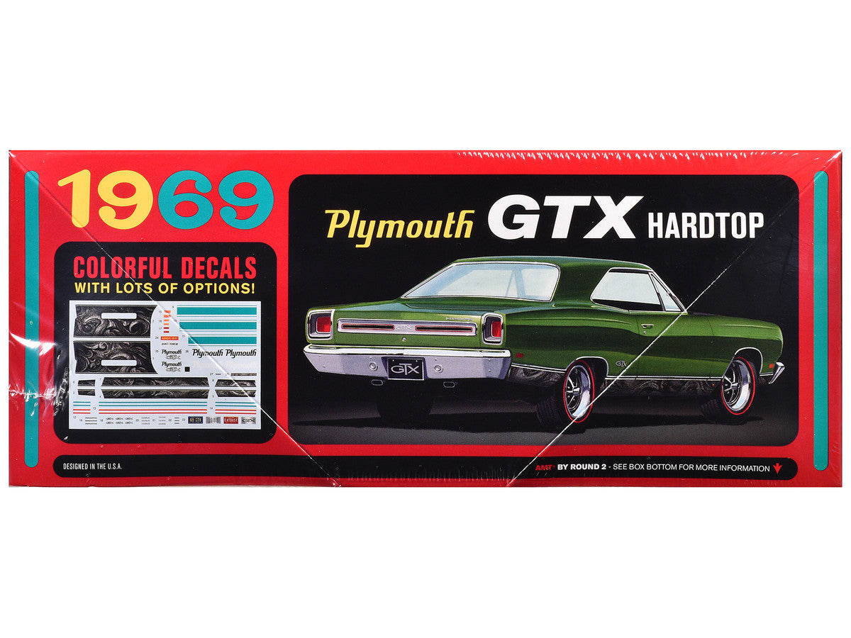 Skill 2 Model Kit 1969 Plymouth GTX Hardtop 1/25 Scale Model by AMT AMT