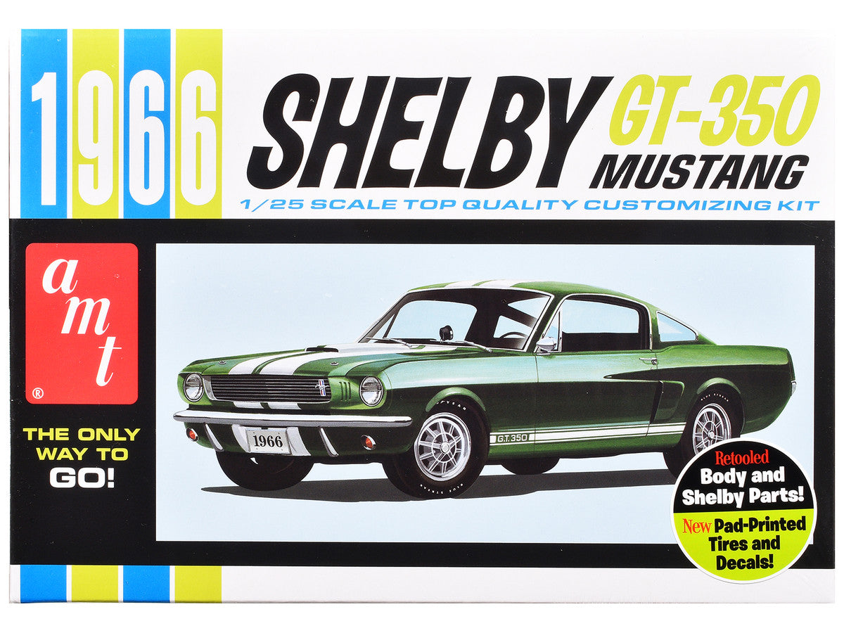 Skill 2 Model Kit 1966 Shelby Mustang GT-350 1/25 Scale Model by AMT AMT