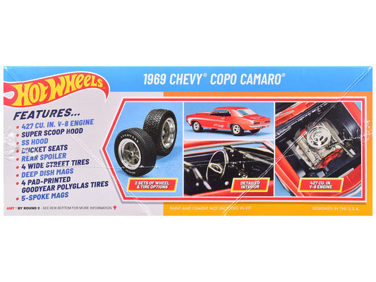 Skill 2 Model Kit 1969 Chevrolet COPO Camaro "Hot Wheels" 1/25 Scale Model by AMT AMT
