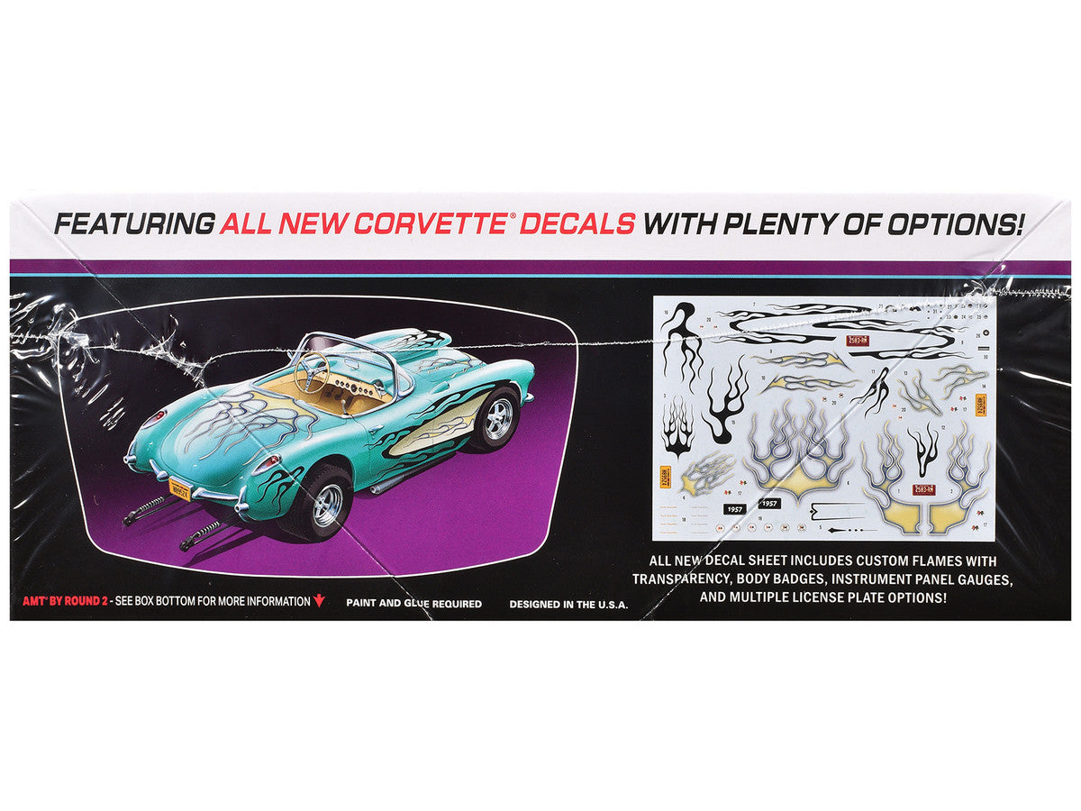 Skill 2 Model Kit 1957 Chevrolet Corvette Street Machine "Kustom Kruisers" Series 1/25 Scale Model by AMT AMT