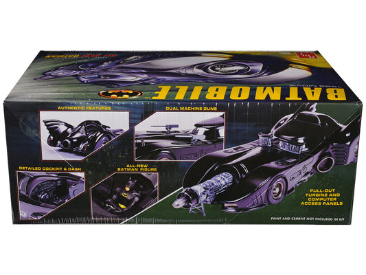 Skill 2 Model Kit Batmobile with Seated Batman Figure "Batman" (1989) Movie 1/25 Scale Model by AMT AMT