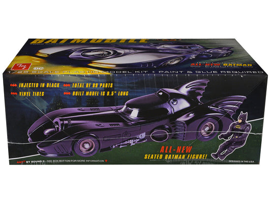 Skill 2 Model Kit Batmobile with Seated Batman Figure "Batman" (1989) Movie 1/25 Scale Model by AMT AMT