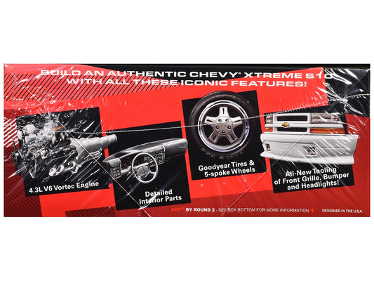Skill 2 Model Kit 1999 Chevrolet S-10 Xtreme Pickup Truck 1/25 Scale Model by AMT