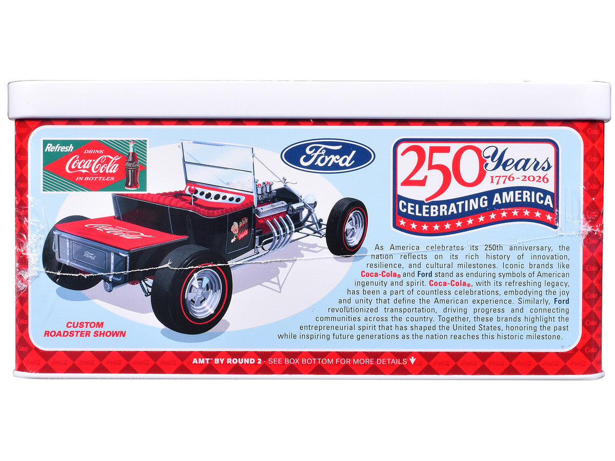 Skill 2 Model Kit Ford Model T Panel "Coca-Cola" with Collector Tin 1/25 Scale Model by AMT AMT