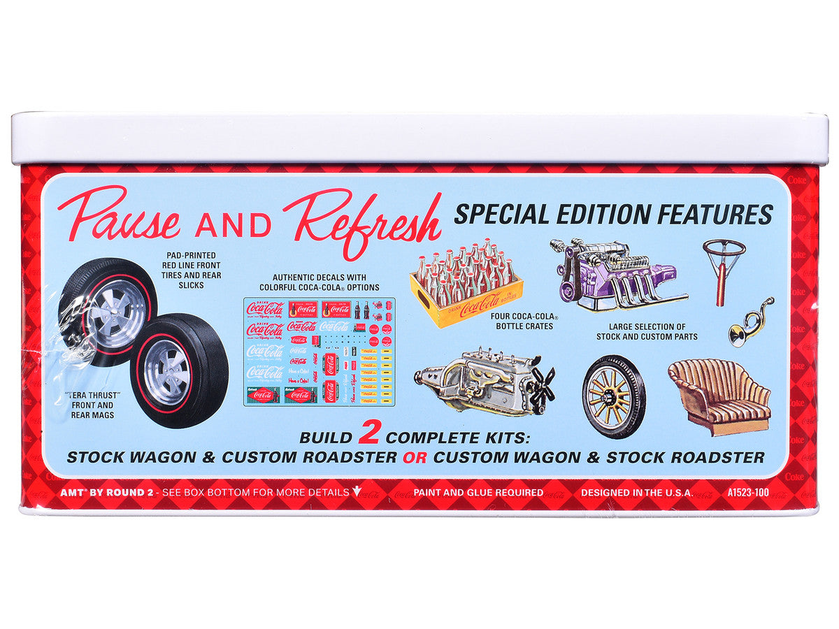 Skill 2 Model Kit Ford Model T Panel "Coca-Cola" with Collector Tin 1/25 Scale Model by AMT AMT