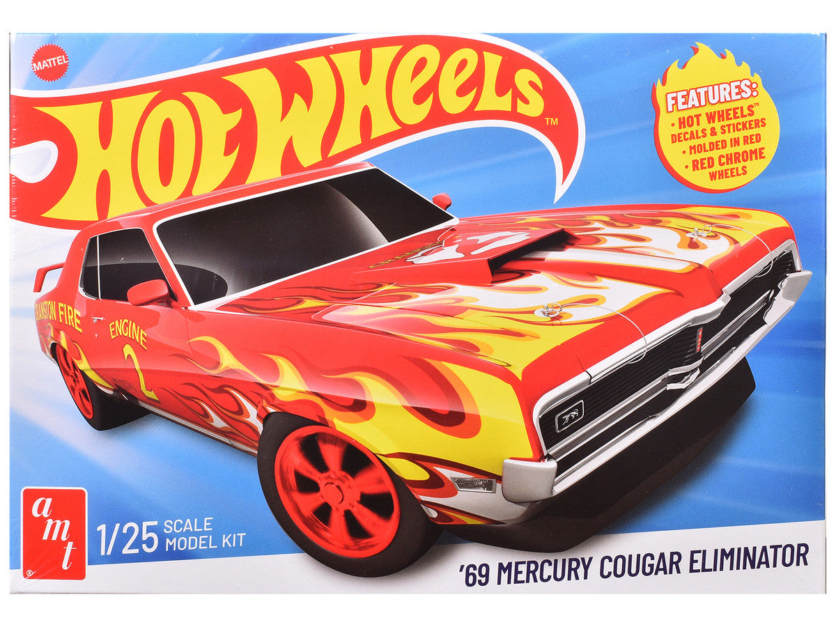 Skill 2 Model Kit 1969 Mercury Cougar Eliminator "Hot Wheels" 1/25 Scale Model by AMT AMT