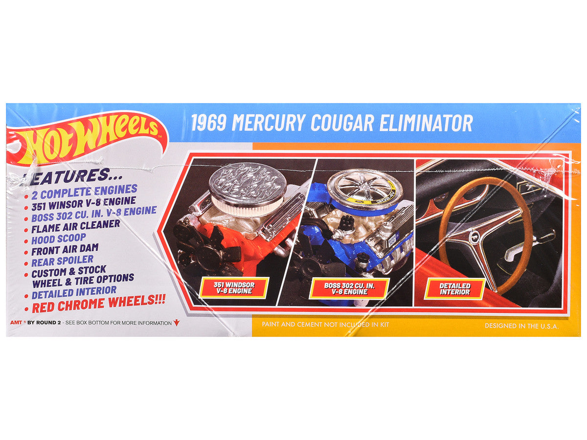 Skill 2 Model Kit 1969 Mercury Cougar Eliminator "Hot Wheels" 1/25 Scale Model by AMT AMT