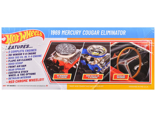 Skill 2 Model Kit 1969 Mercury Cougar Eliminator "Hot Wheels" 1/25 Scale Model by AMT AMT