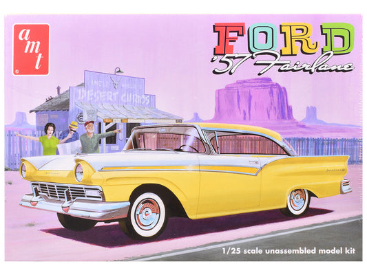 Skill 2 Model Kit 1957 Ford Fairlane Hardtop 3-in-1 Kit 1/25 Scale Model by AMT AMT