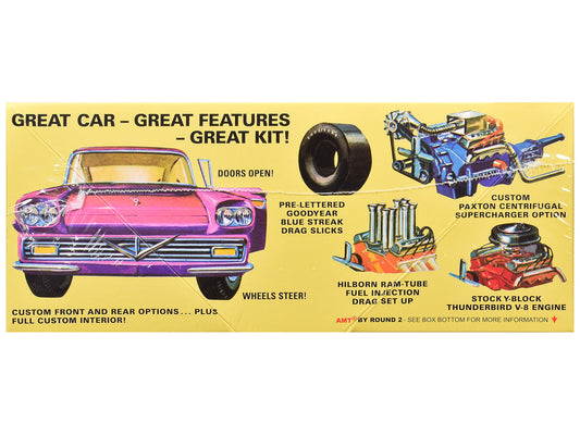 Skill 2 Model Kit 1957 Ford Fairlane Hardtop 3-in-1 Kit 1/25 Scale Model by AMT AMT