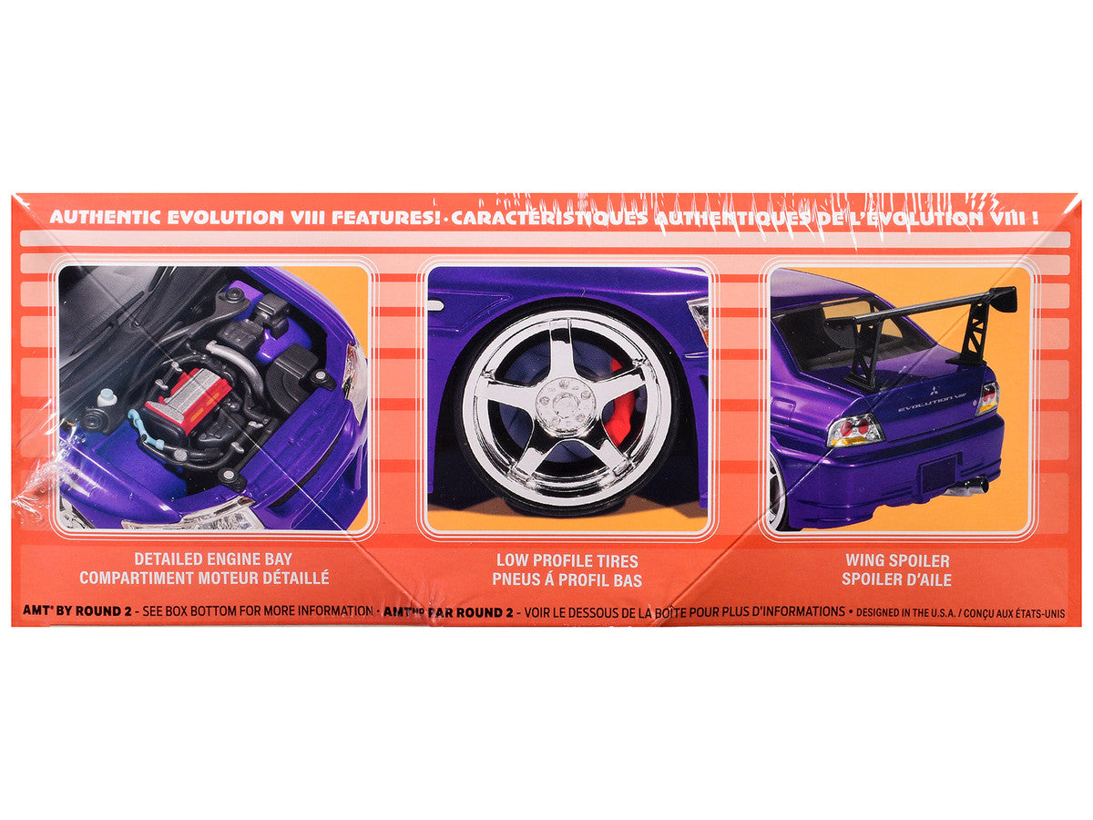 Skill 2 Model Kit 1995 Mitsubishi Lancer Evolution VIII 1/25 Scale Model by AMT-1