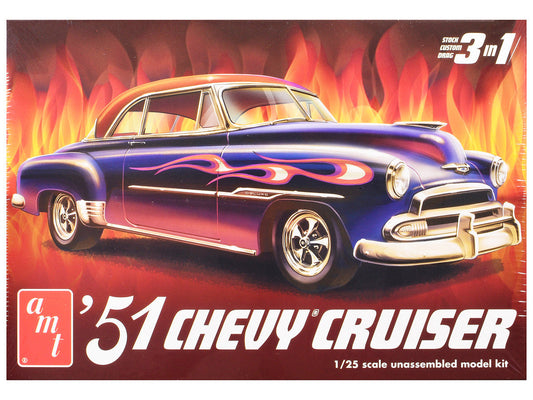 Skill 2 Model Kit 1951 Chevrolet Cruiser 3-in-1 Kit 1/25 Scale Model by AMT AMT