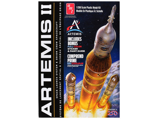 Skill 2 Model Kit NASA Artemis II Space Launch System and Orion Crew Spacecraft 1/200 Scale Model by AMT AMT