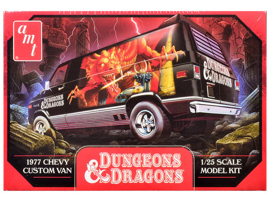 Skill 2 Model Kit 1977 Chevrolet Custom Van "Dungeons & Dragons" 1/25 Scale Model by AMT AMT
