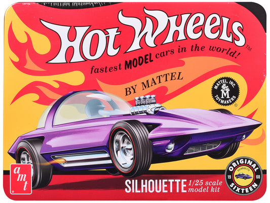 Skill 2 Model Kit Hot Wheels Silhouette with Collector Tin 1/25 Scale Model by AMT AMT