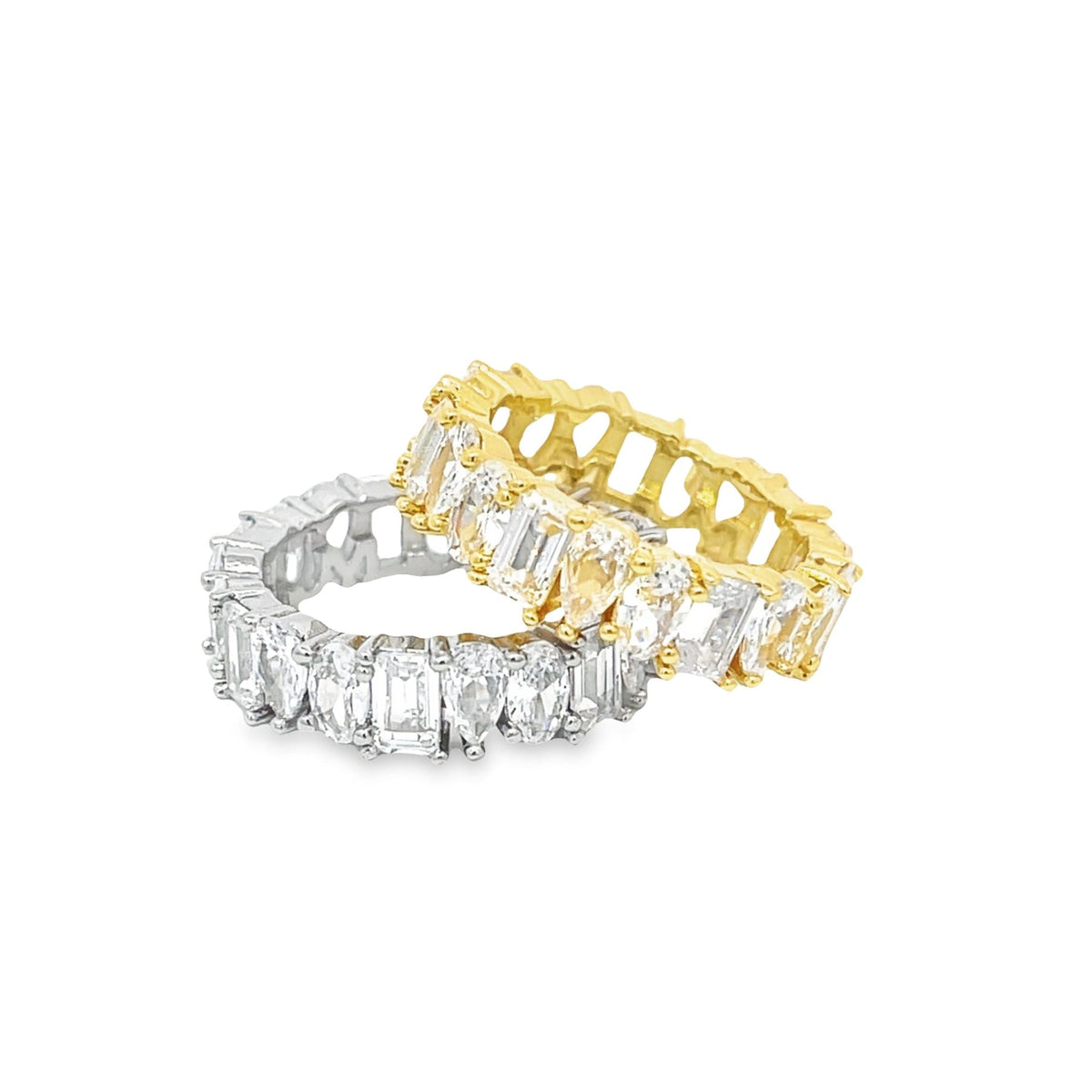 Abstract Shaped Clear CZ Ring (D58) MIA Jewelry