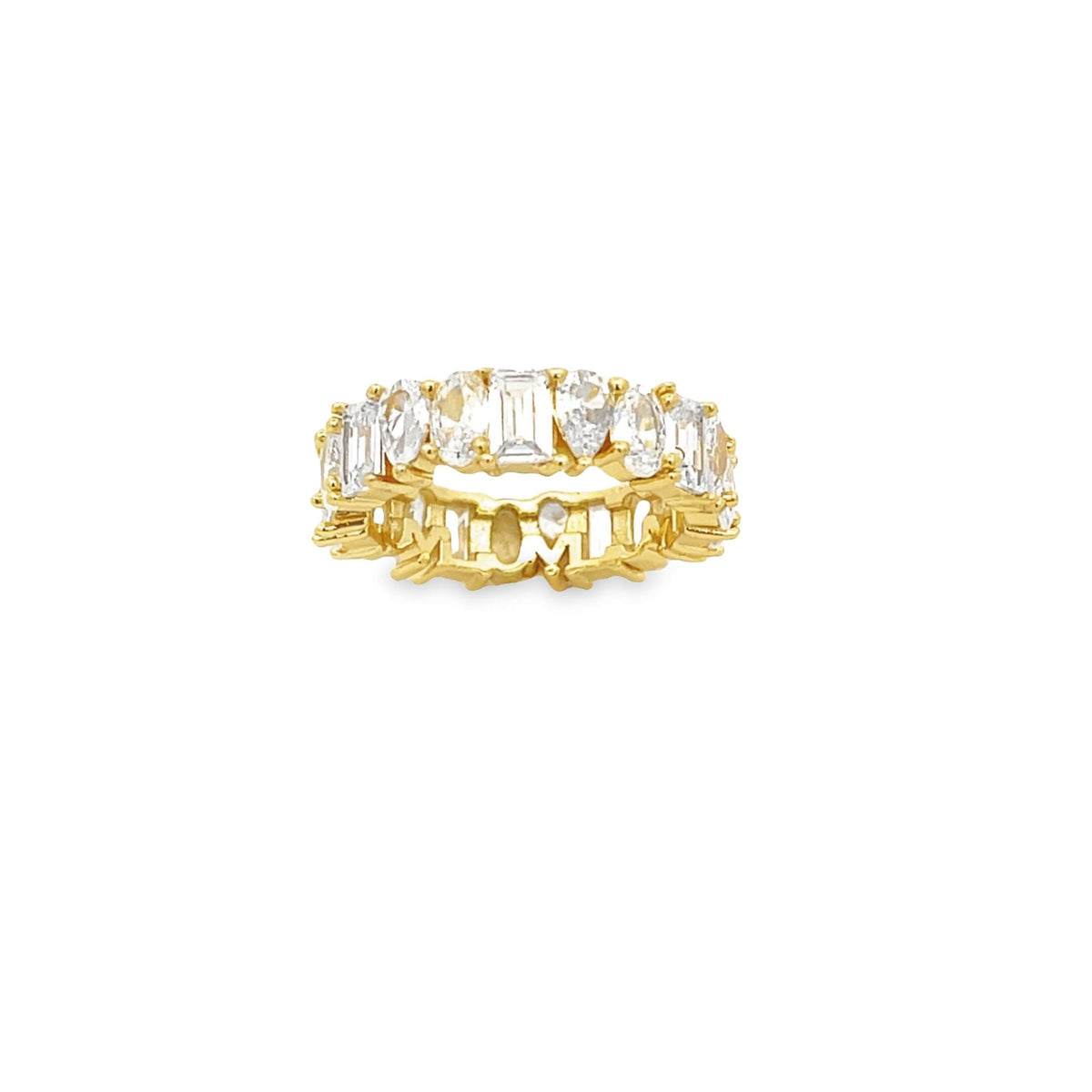 Abstract Shaped Clear CZ Ring (D58) MIA Jewelry