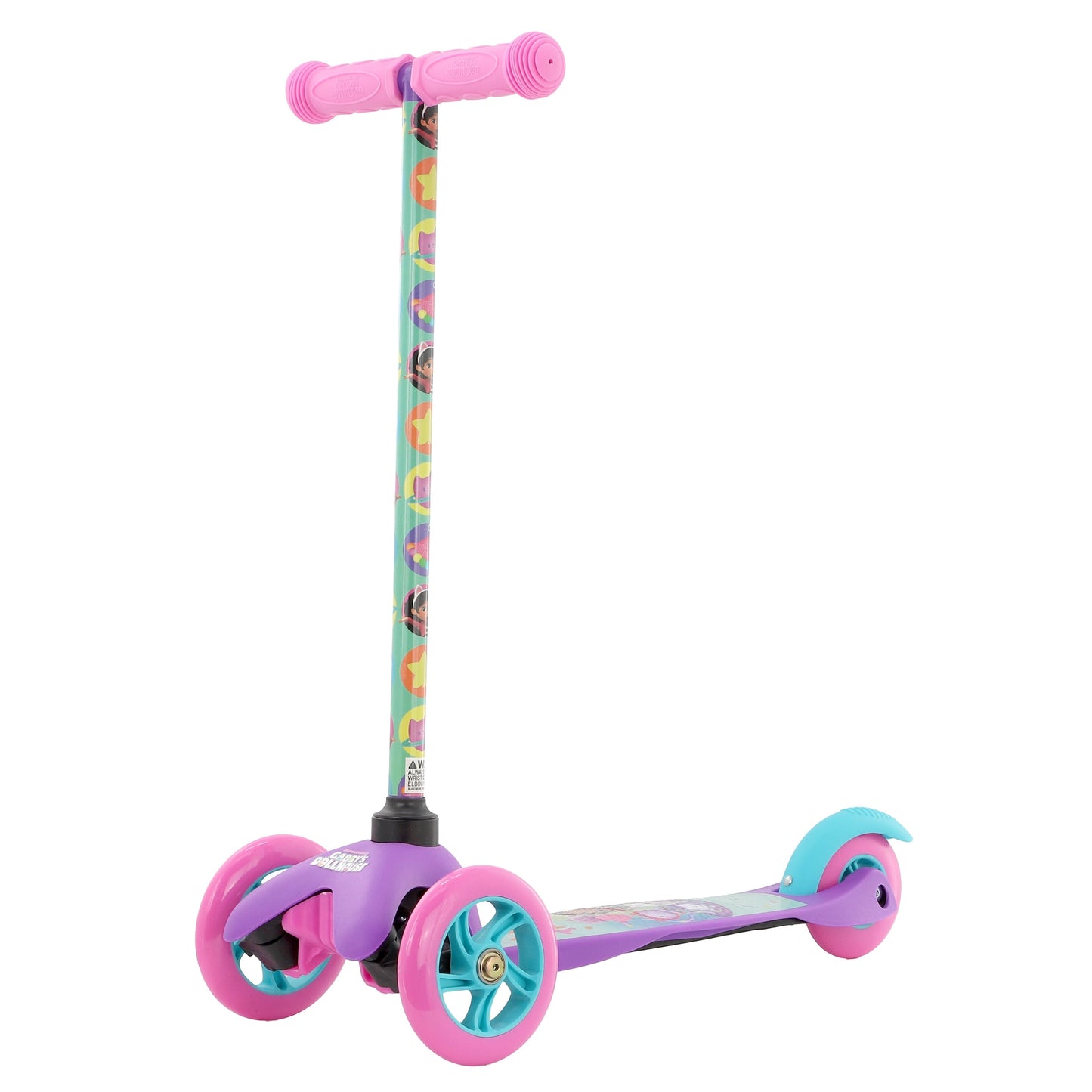 Gabbys Dollhouse 3 Wheel Tilt and Turn Scooter W2B