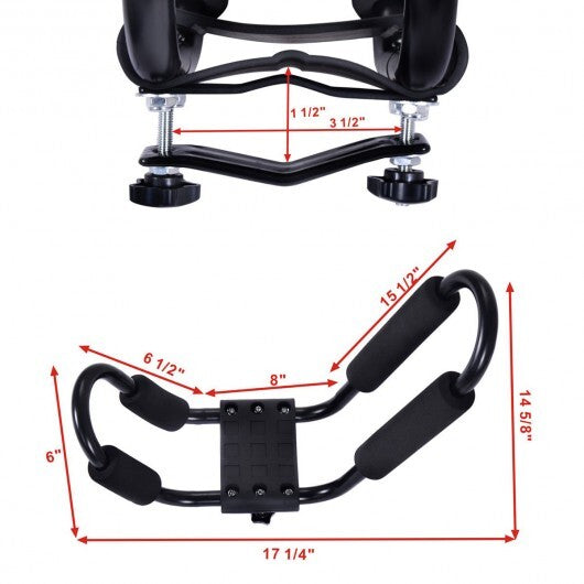 2 Pairs Canoe Boat Kayak Roof Rack with 4 straps W2B