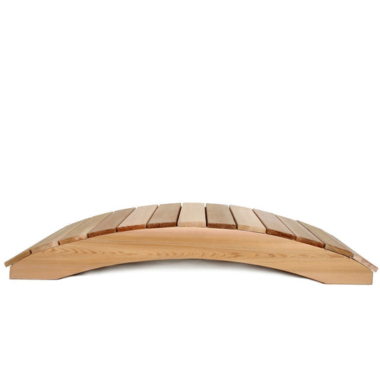 4-Ft Garden Bridge in Western Red Cedar - Holds up to 800 lbs FastFurnishings