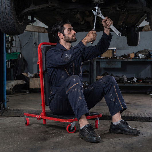 41" Foldable Mechanic Creeper with 450 LBS Capacity-Black W2B