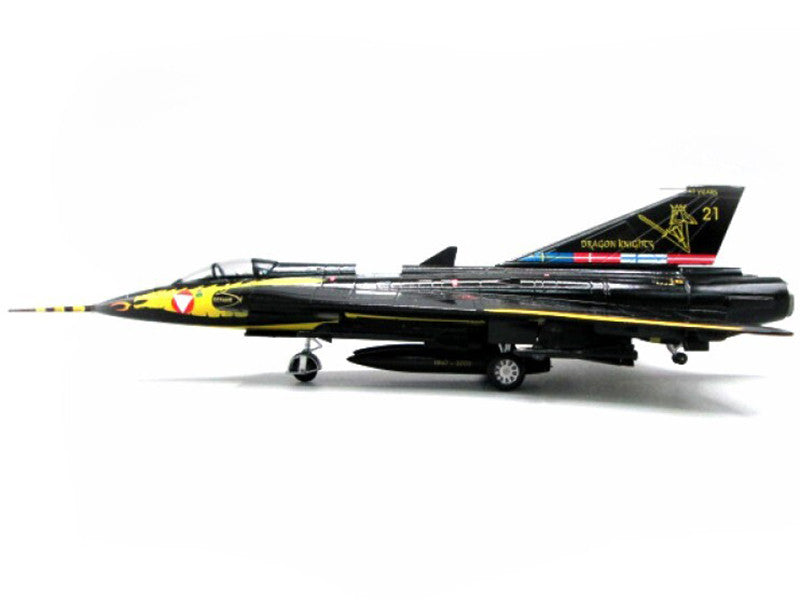 Saab Draken Fighter Aircraft "21 Draken 45th Anniversary Dragon Knights Retirement Livery" (2005) Austrian Air Force 1/72 Diecast Model Airplane by Aviation 72 Aviation 72